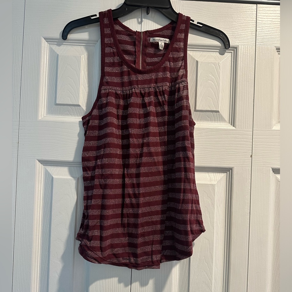 American Eagle Maroon Tank top